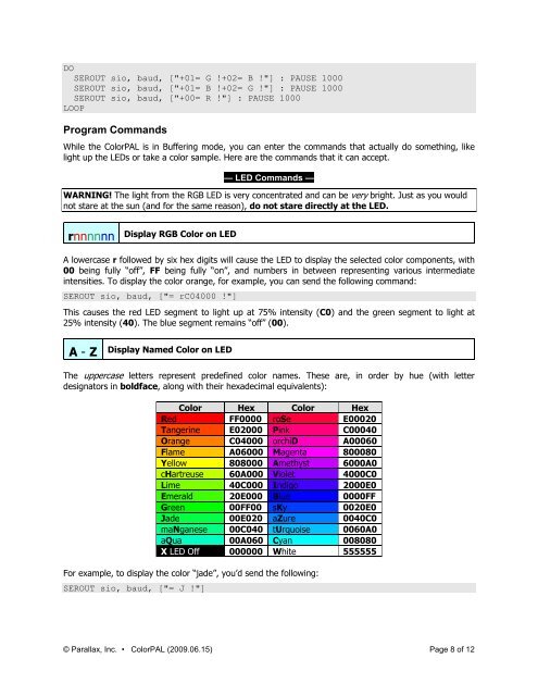 ColorPAL (#28380): Color and Ambient Light Sensor and Color ...