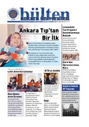 Ankara TÄ±p'tan Bir Ä°lk - Ankara Ãniversitesi