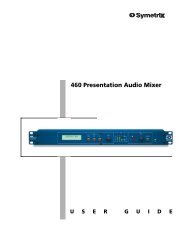 460 Presentation Audio Mixer - Soundkat.com