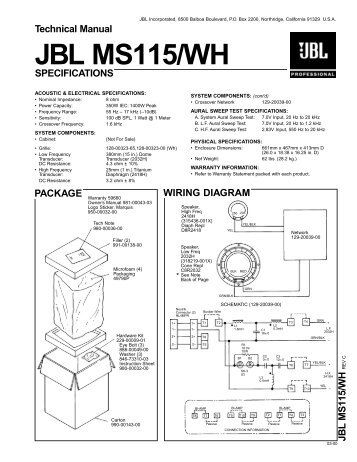 JBL MS115/WH - Soundkat.com