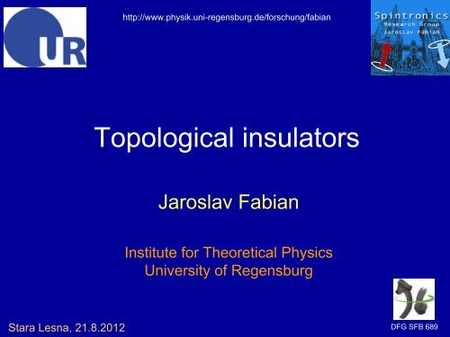 Topological insulators