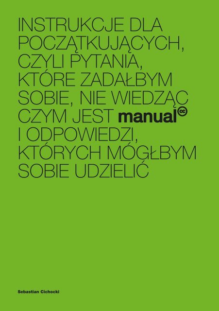 KATALOG_m_zmaina alka.indd - Centrum Sztuki WspÃ³Åczesnej - Art ...