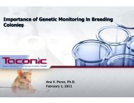 Importance of Genetic Monitoring in Breeding Colonies - Taconic