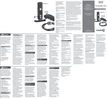 091186-01 Wii Pro Pack Mini PLUS Manual - Bdasites