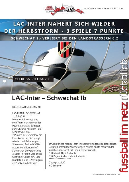 fussball im netz -Ausgabe 2014 März Woche 14/1 Nr.4