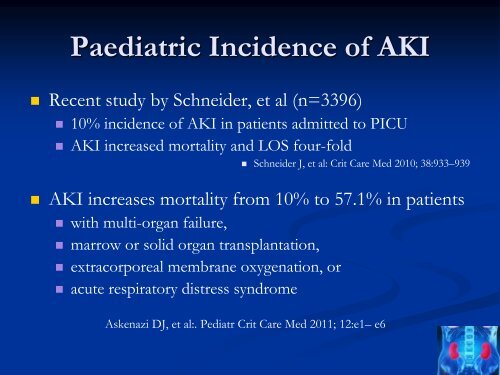 Acute Kidney Injury in In Paediatrics