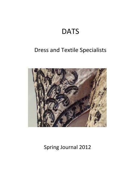 Spring 2012 - Dress and Textile Specialists