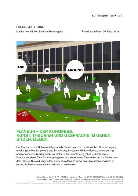 flaneur – der kongress - Staedtische Buehnen Frankfurt am Main