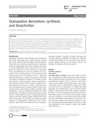 Quinazoline derivatives: synthesis and bioactivities - Chemistry ...