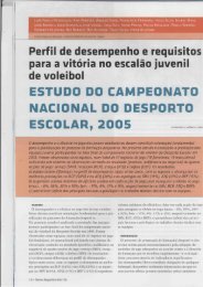 estudo do campeonato nacional do desporto escolar,2005