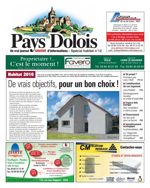 Cliquez-ici pour tÃ©lÃ©charger le journal au format PDF - Pays Dolois