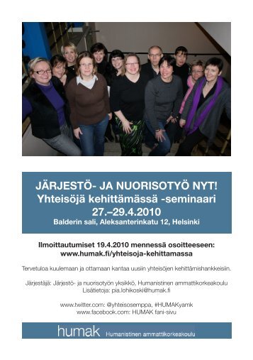 Seminaariesite (PDF) - Humanistinen ammattikorkeakoulu