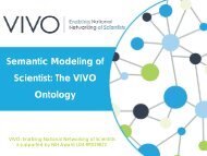 Semantic Modeling of Scientist: The VIVO Ontology