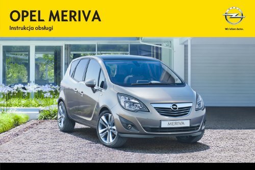 Opel Meriva 2012.5 â Instrukcja obsÅugi â Opel Polska