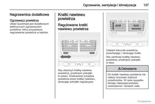 Opel Meriva 2012.5 â Instrukcja obsÅugi â Opel Polska