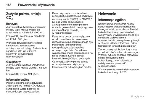 Opel Meriva 2012.5 â Instrukcja obsÅugi â Opel Polska