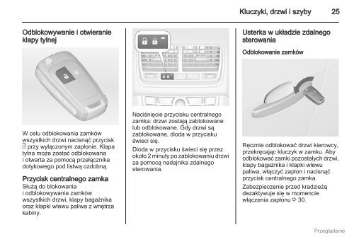 Opel Meriva 2012.5 â Instrukcja obsÅugi â Opel Polska