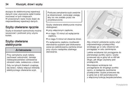 Opel Meriva 2012.5 â Instrukcja obsÅugi â Opel Polska