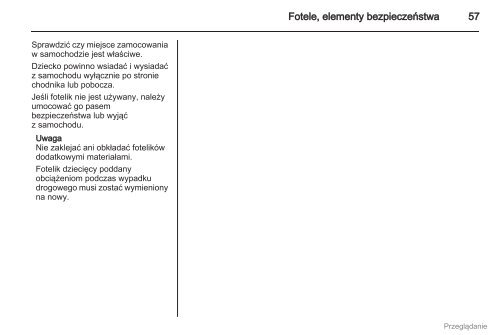 Opel Meriva 2012.5 â Instrukcja obsÅugi â Opel Polska