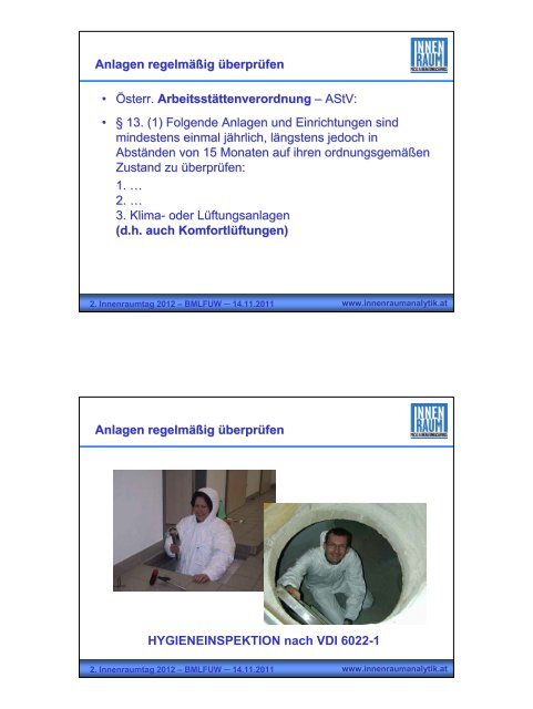 Hygiene von RLT-Anlagen, die neue VDI 6022 (DI Felix Twrdik, IBO)