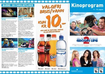 Kinoprogram - Kristiansand kino