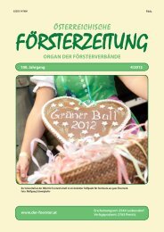 Ausgabe 4/2012 - Der Verband Ãsterreichischer FÃ¶rster