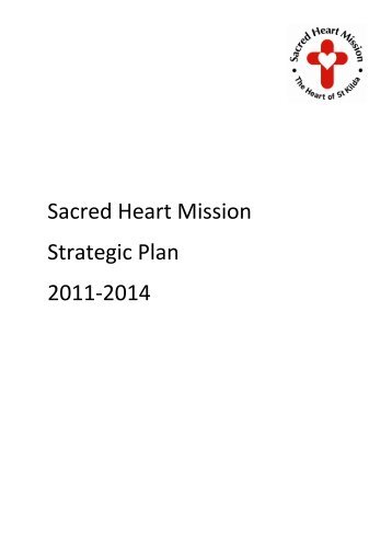 The Strategic Plan - Sacred Heart Mission