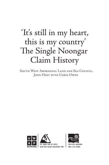 'It's still in my heart, this is my country' - UWA Publishing - The ...