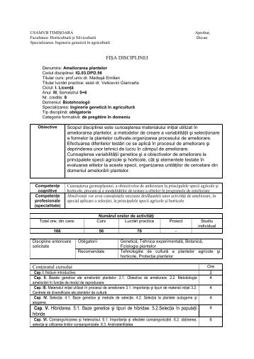 Ameliorarea plantelor