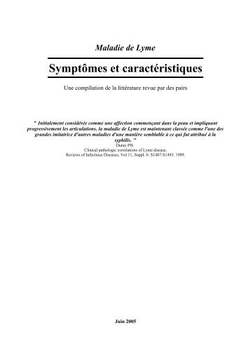 Symptômes et caractéristiques - Tiquatac