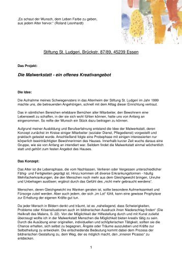 ein offenes Kreativangebot - Stiftung St. Ludgeri