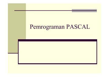 Struktur program pascal