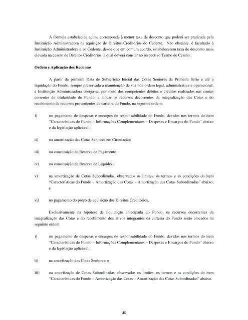 Fundo de Investimento em Direitos CreditÃ³rios ... - Banco Paulista