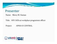 CHEP Network Kenya Central - Mercy Kamau ... - ESD Project