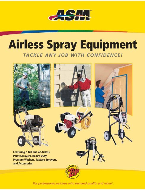 ASM Airless Spray Equipment Product Brochure