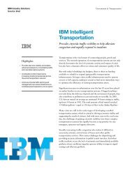 IBM Intelligent Transportation - IT World Canada