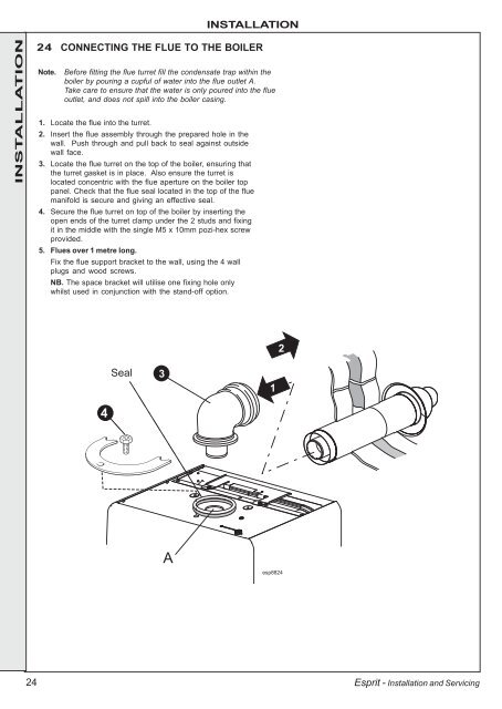 Ideal Esprit HE Combi Boilers 24,30,35 User Guide - BHL.co.uk