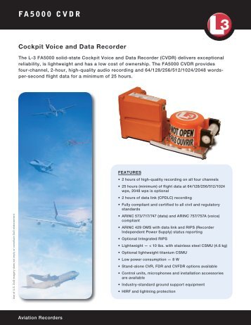 fa5000 CVDR - L-3 Aviation Recorders