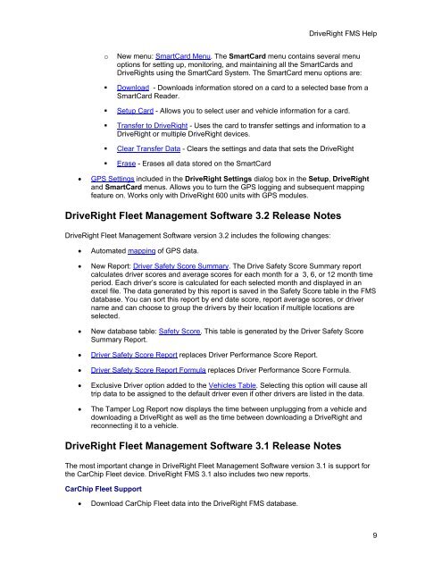 FMS 3.9.3 - Davis Instruments Corp.