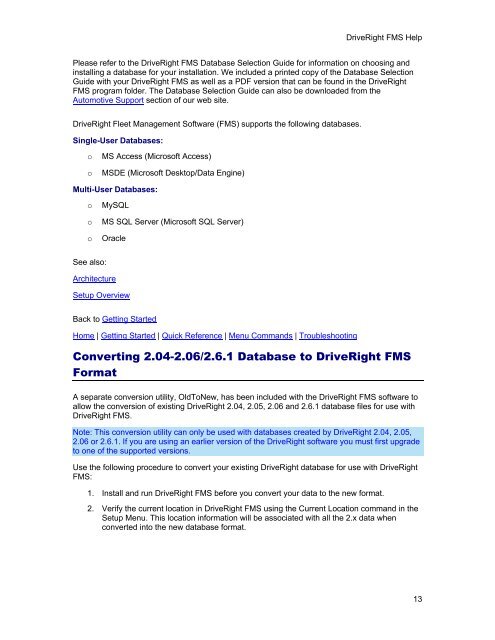 FMS 3.9.3 - Davis Instruments Corp.