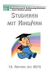 Studieren mit Kind /ern - Studentenwerk Schleswig-Holstein