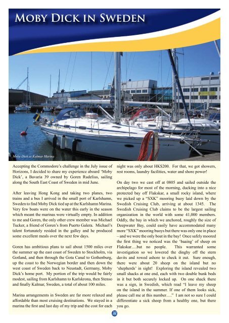 Sep 2010 Issue - the Aberdeen Boat Club