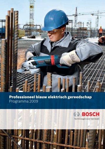 Professioneel blauw elektrisch gereedschap Programma 2009 - Bosch