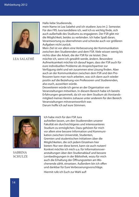 zeitung 2012 - AStA der Europa-Universität Viadrina