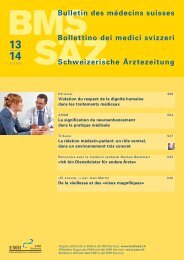 Bulletin des mÃ©decins suisses 13-14/2013 - Schweizerische ...