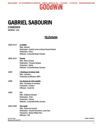 GABRIEL SABOURIN - Agence Goodwin