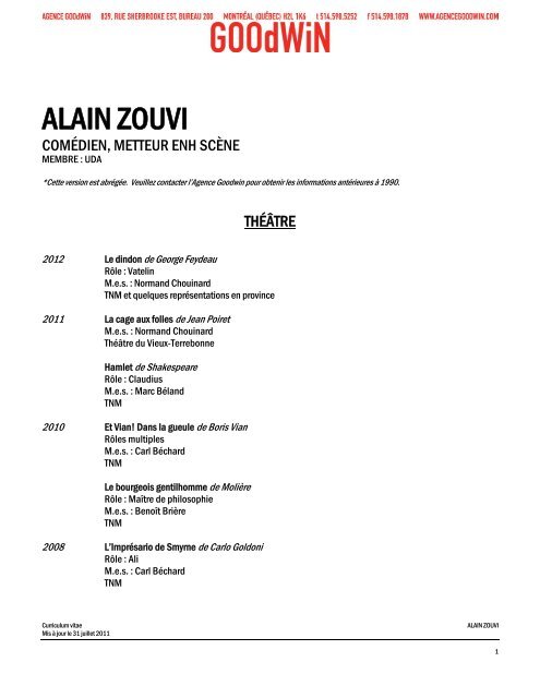 ALAIN ZOUVI - Agence Goodwin