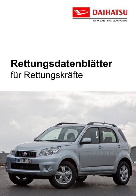 Rettungsdatenblätter - Daihatsu