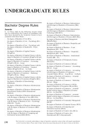 UNDERGRADUATE RULES - Macquarie University Handbooks