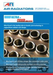 Ultraâ¢Fused is the leading tube-to-header joint ... - Air Radiators